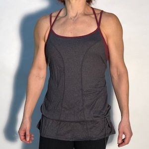 Lucy loose fit tank with attached bra